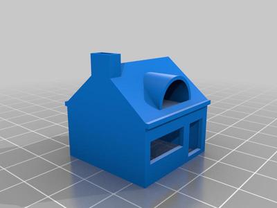 Z ou N scale model train building B02C