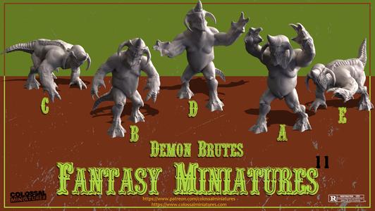 Fantasy Series 11 Bundle, 5x minis - PRE-SUPPORTED