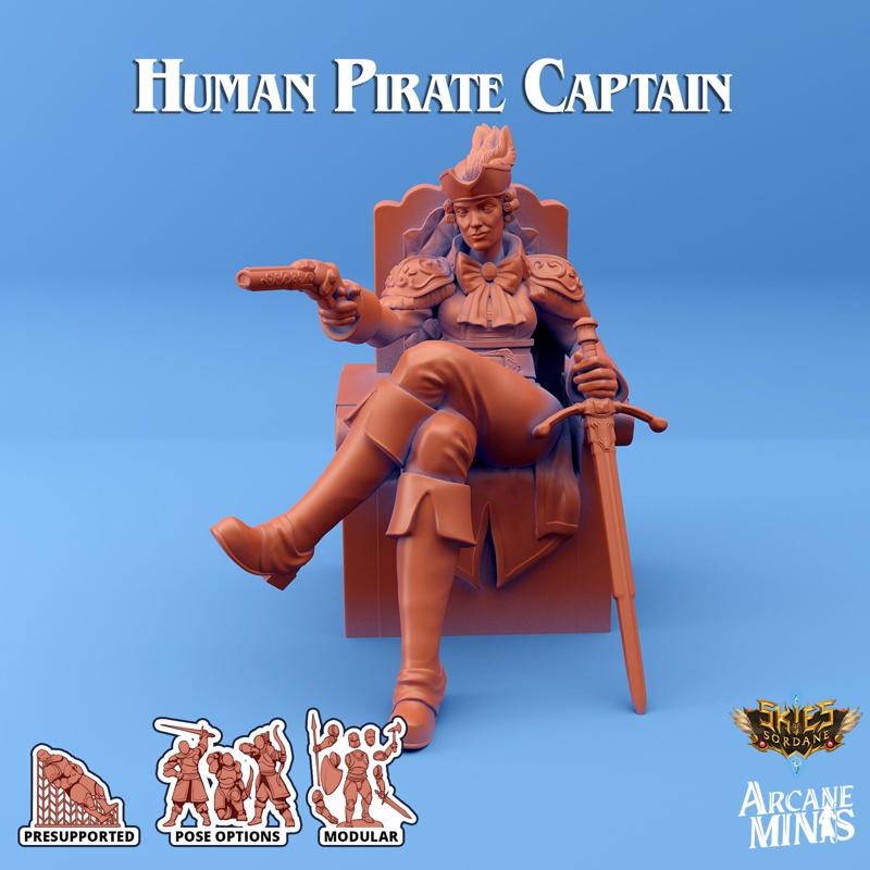 Human Pirate Captain - Carren Pirates