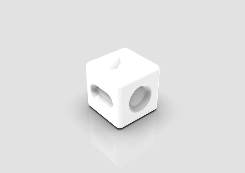 Geometrical Shaped 3D Printable Dice Unique Math Gift