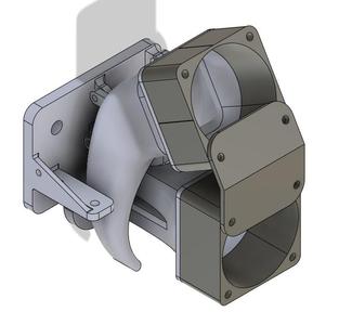 4020 Fan Brace for Ender 3 v2 Phaetus Dragon Hotend mods