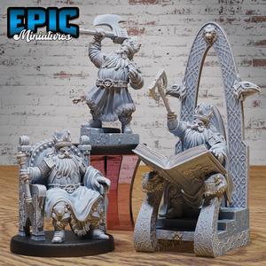 Dwarf King Set ‧ DnD Miniature ‧ Tabletop Miniatures ‧ Gaming Monster ‧ 3D Model ‧ RPG ‧ DnDminis ‧ STL FILE