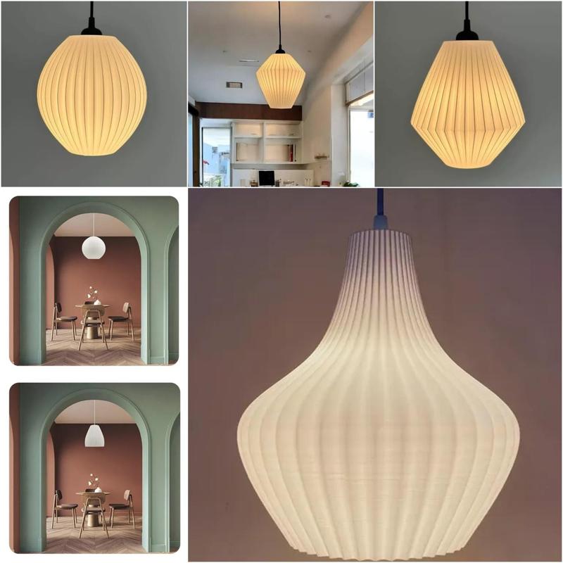Pack x6 minimalist nordic ceiling lamps for decoration