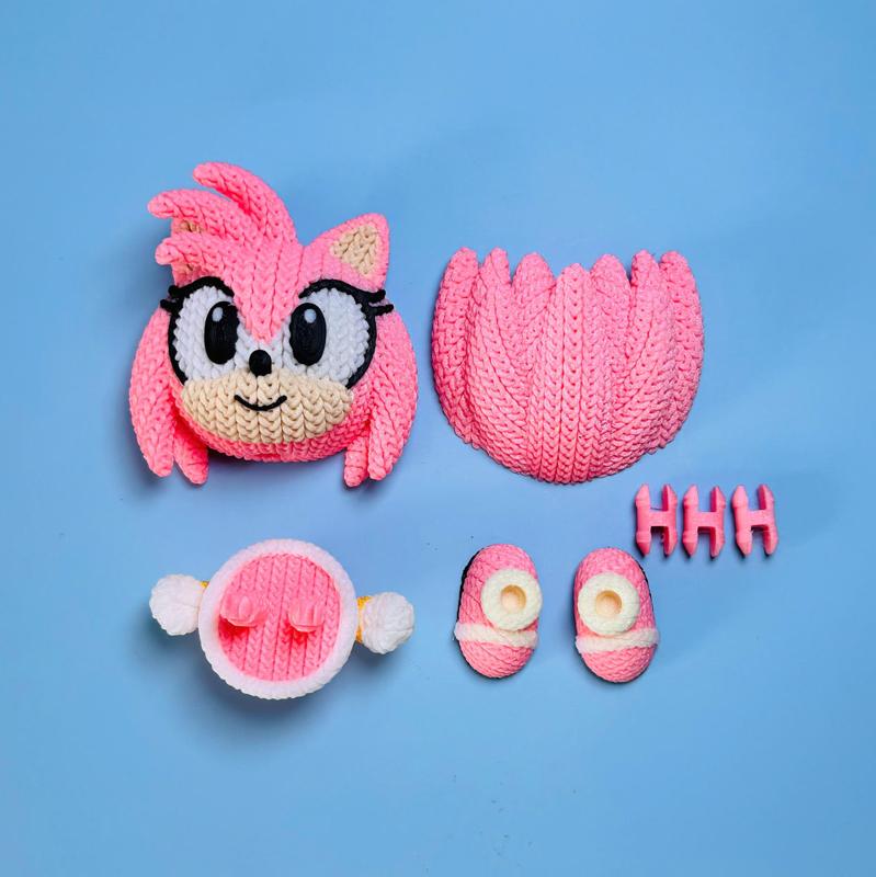 Amy Rose Crochet - Knitted - Sonic