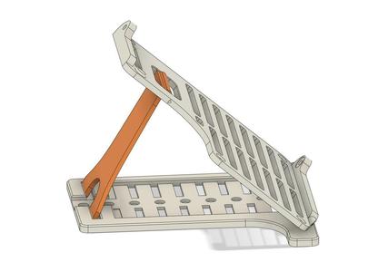 Moonlander tenting kit that folds flat