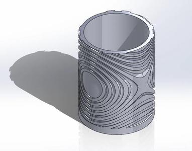 circular plant pot with holes   