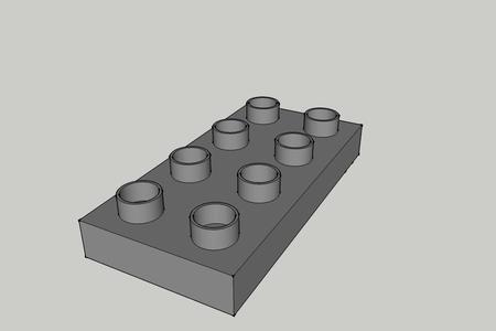 Lego Duplo - 8x Piece End