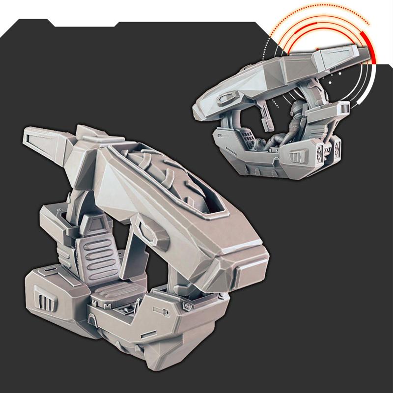 Sci-fi Vehicles: Wheelie AT Bike [Support-free]