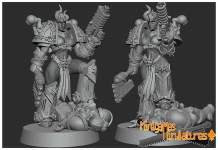 Corrupted marine anime figurine