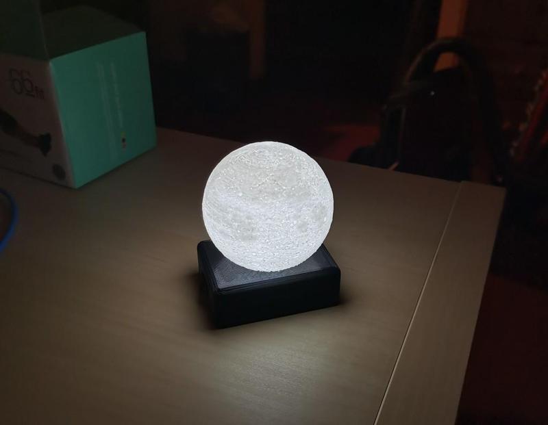 Base Stand with Lighting for Moon Lamp (Battery Powered)