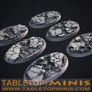 Cracked Earth 60mm x 35mm Bases