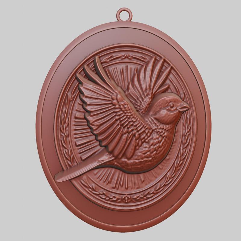 Sparrow Animal Pendant Sparrow Animal Necklace for CNC Router Laser & 3D Printer