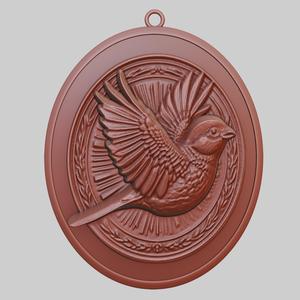 Sparrow Animal Pendant Sparrow Animal Necklace for CNC Router Laser & 3D Printer