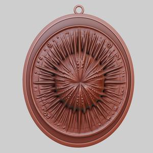 Sea urchin Animal Pendant Sea urchin Animal Necklace for CNC Router Laser & 3D Printer