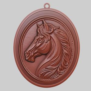 Horse Animal Pendant Horse Animal Necklace for CNC Router Laser & 3D Printer