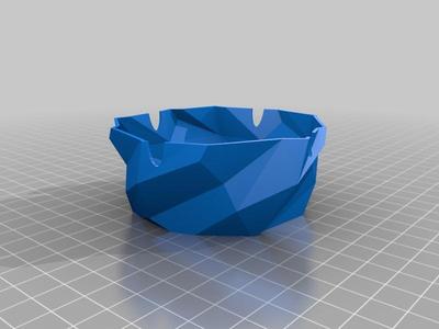Twist Ashtray Low Poly