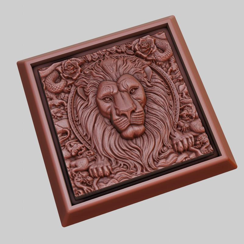 lion Animal 3D Model for CNC Router Laser & 3D Printer