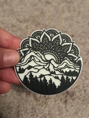 Mandala Mountain Magnet