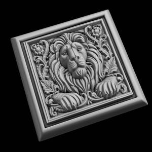 Lion Animal 3D Model for CNC Router Laser & 3D Printer