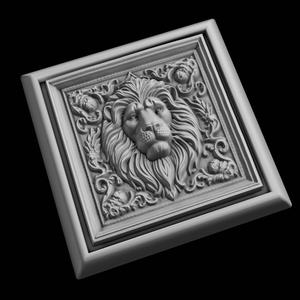 Lion Animal 3D Model for CNC Router Laser & 3D Printer
