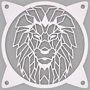 Geometric polygon Lion FAN COVER 120 mm