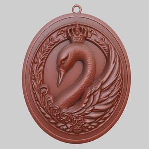 Swan Animal Pendant Swan Animal Necklace for CNC Router Laser & 3D Printer