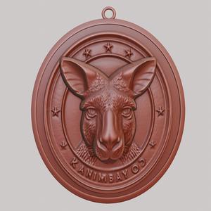 Kangaroo Animal Necklace Kangaroo Animal Pendant for CNC Router Laser & 3D Printer
