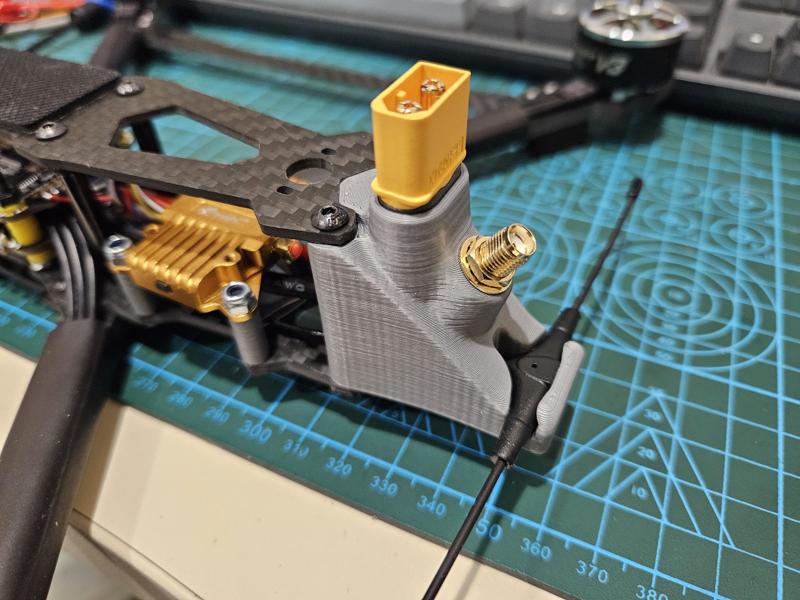 HSKRC Mark4 8 inch drone carbon frame rear mount