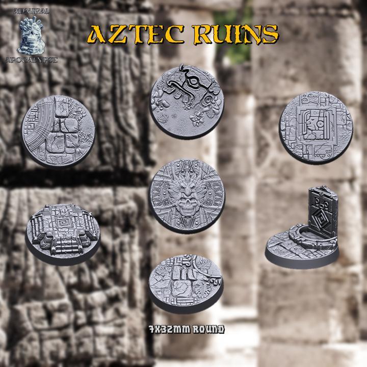 Aztec Ruins  Base Set 7x32mm (Pre-supported)