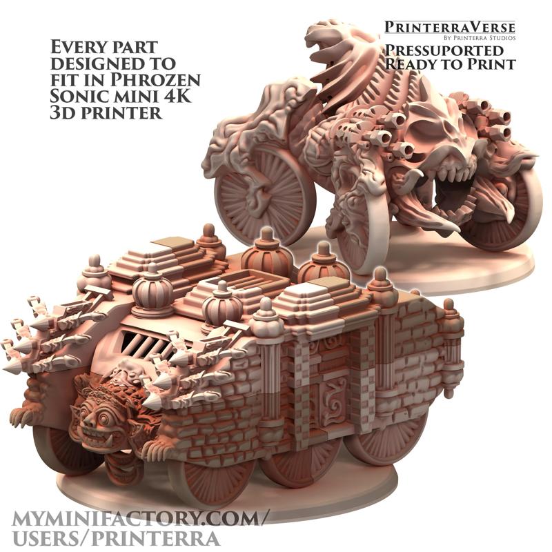 011 EMERALD GENETIST Troop Transport Barong Keretha and Simigura Plague Hauler Ram