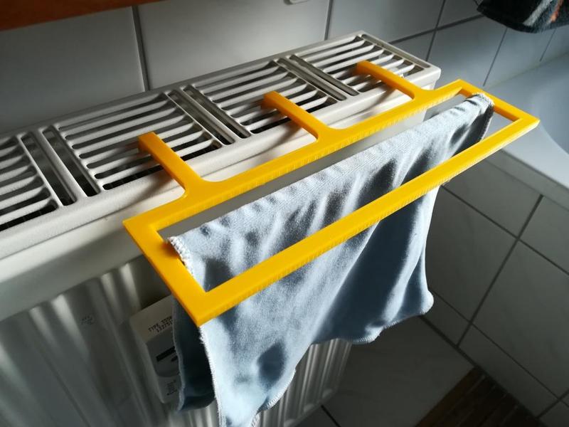 Mini laundry rack for heater radiator (use PETG!)