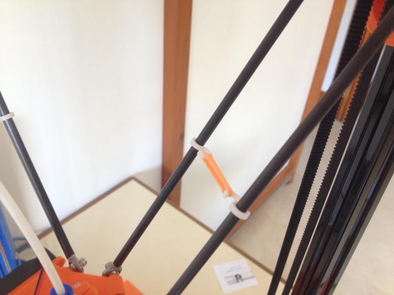 Diagonal push rod arm delta Mini kossel fixer