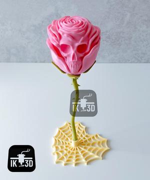 Halloween Skull Rose / No Supports