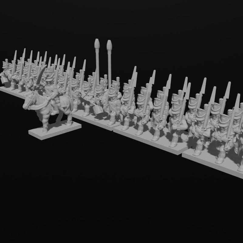 6-15mm British Line & Light Infantry in Belgic Shakos (Waterloo) (1812-15) NAP-GB-9