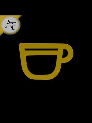 Simple Coffee Cup Symbol - 2D Art