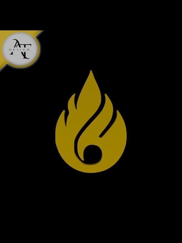 Simple Flame Symbol - 2D Art