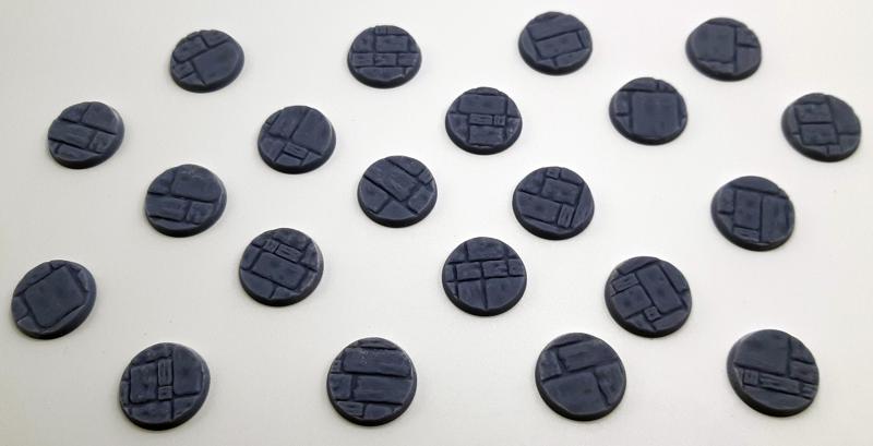 25mm Stonework Textured Bases