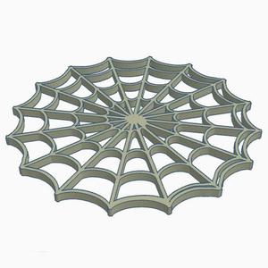 2 Spiral spider web coaster