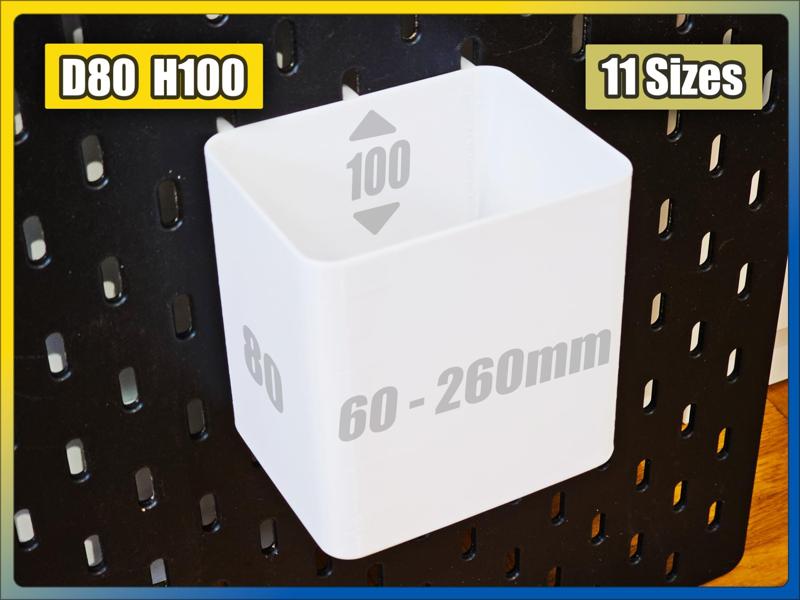IKEA Skadis Container D80 H100