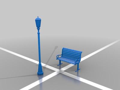 Bench&lantarn