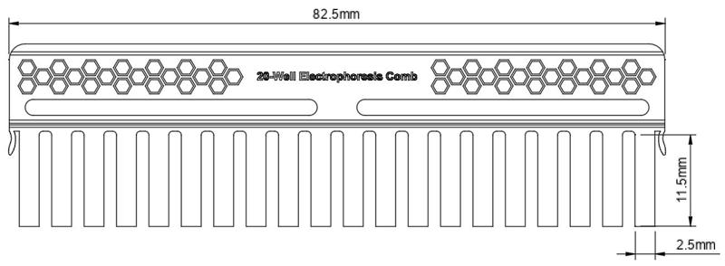 20-well Electrophoresis Comb