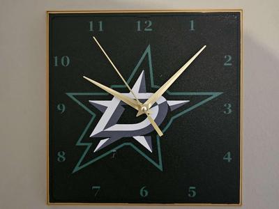 Dallas Stars Clock Face