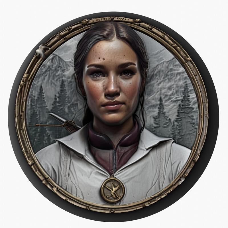 Katniss Everdeen (The Hunger Games) medallion pendant