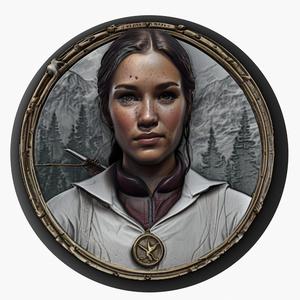 Katniss Everdeen (The Hunger Games) medallion pendant
