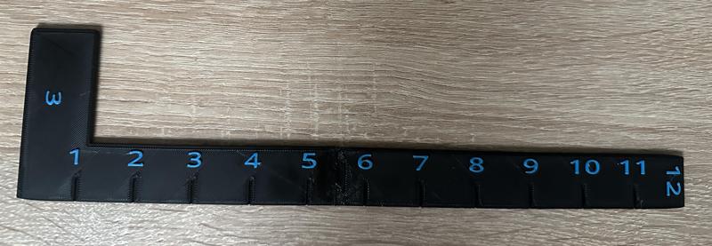 12-inch combat gauge, tabletop range ruler, Warhammer