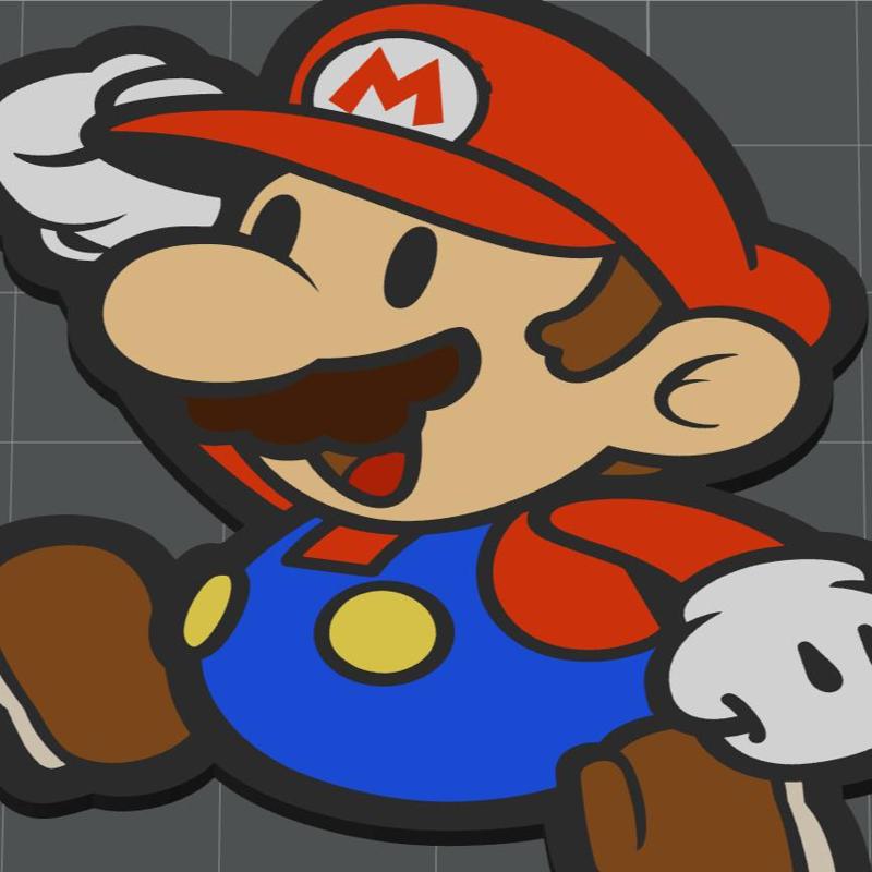 Super Mario - Paper Mario Keychain