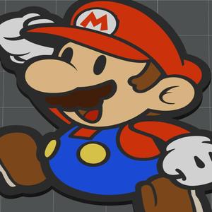 Super Mario - Paper Mario Keychain