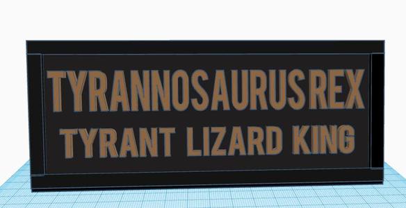 Tyrannosaur Sign