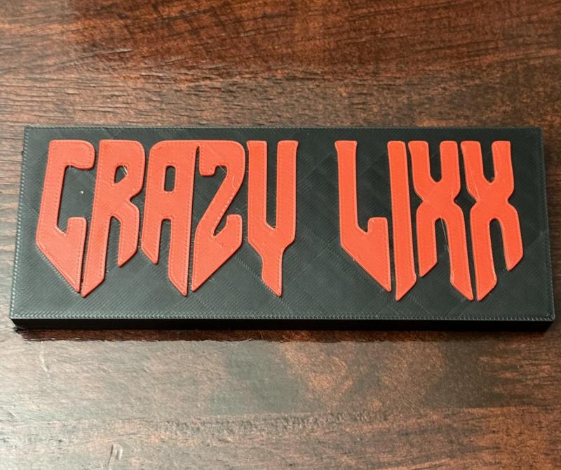 Crazy Lixx 80's Band Sign