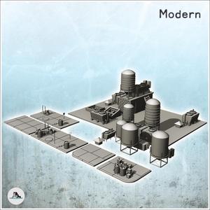 Modern city accessory set with modular sidewalks and roof equipment (1) - Cold Era Modern Warfare Conflict World War 3